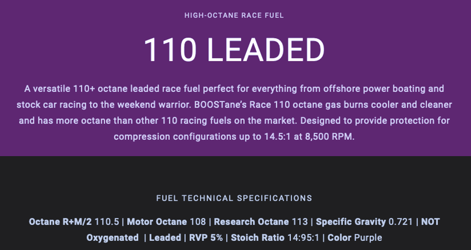 BOOSTane RaceFuel - 110L